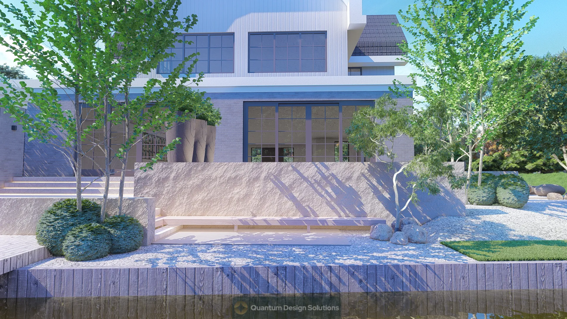 Zitten aan de waterkant