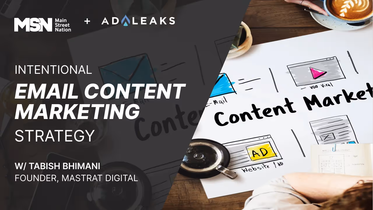 Intentional Email Content Marketing Strategy