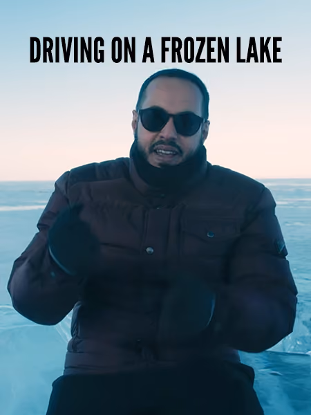 Driving on a frozen lake – Cold Steppes Mongolia | Nomadic Road