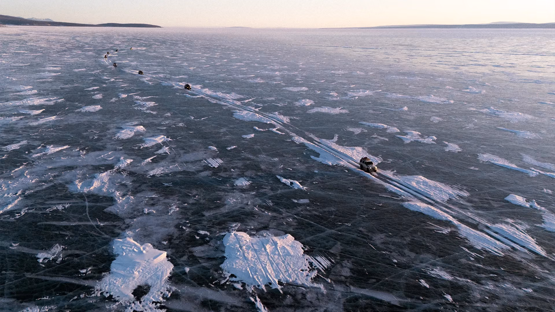 Cold Steppes Mongolia winter 4x4 expedition archive, frozen lakes and steppes