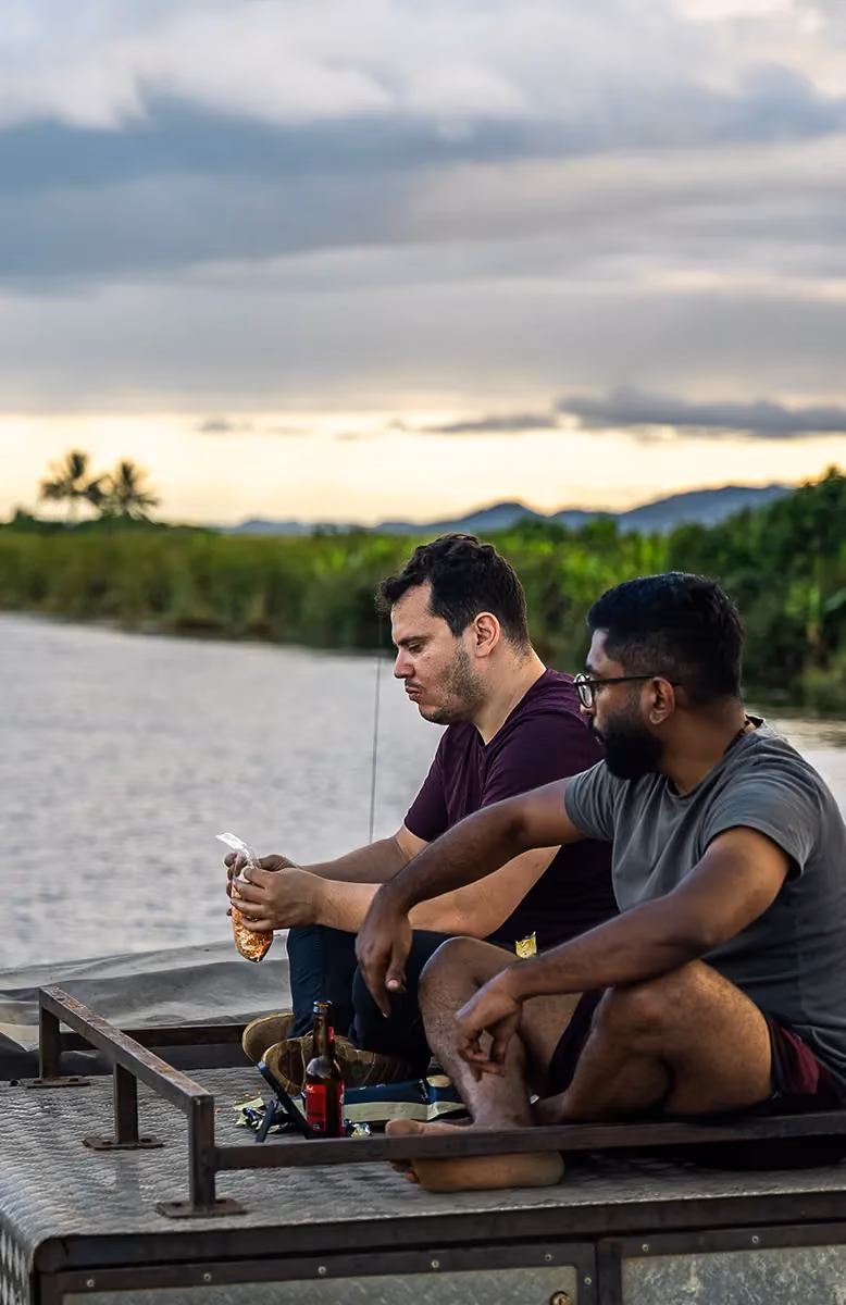 Remote camping along the Indian Ocean on Madagascar's RN5 route