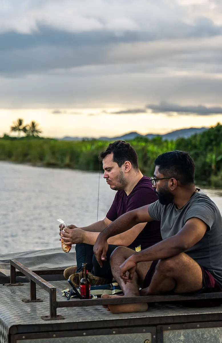 Remote camping along the Indian Ocean on Madagascar's RN5 route