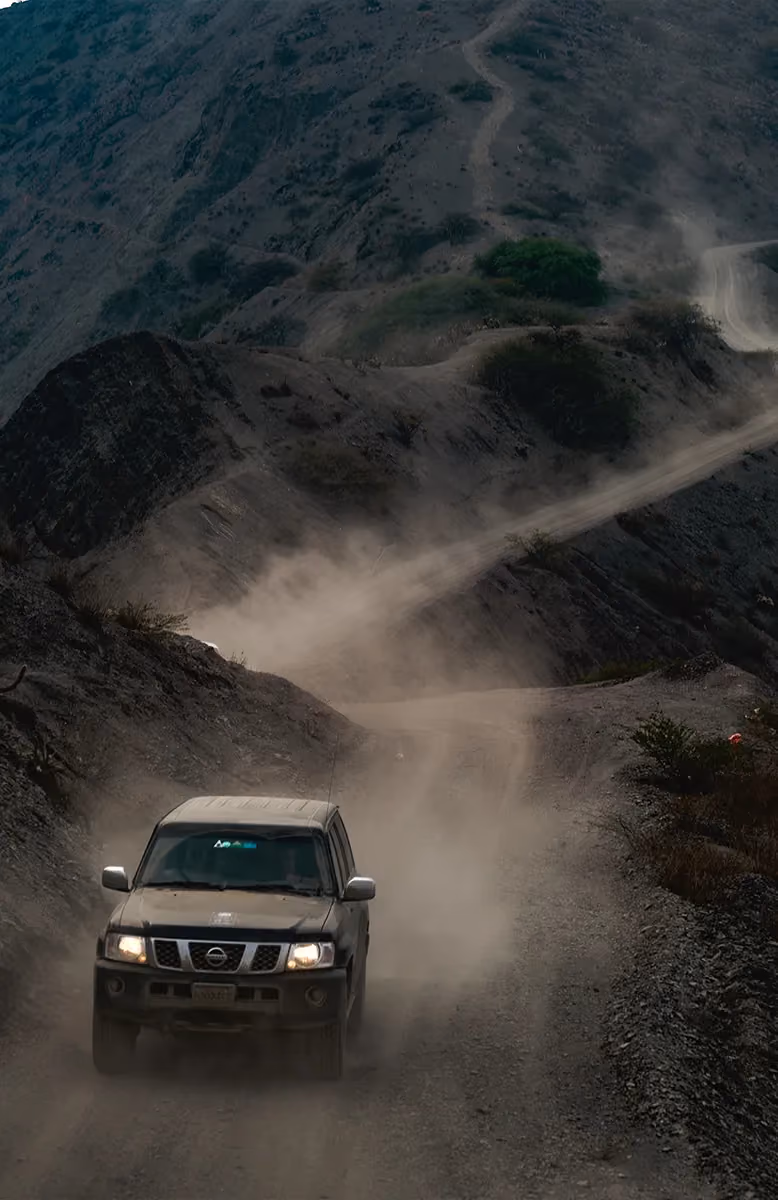 High-altitude dirt roads near Araca crossing the 5000m mark, Andean Plateau Bolivia