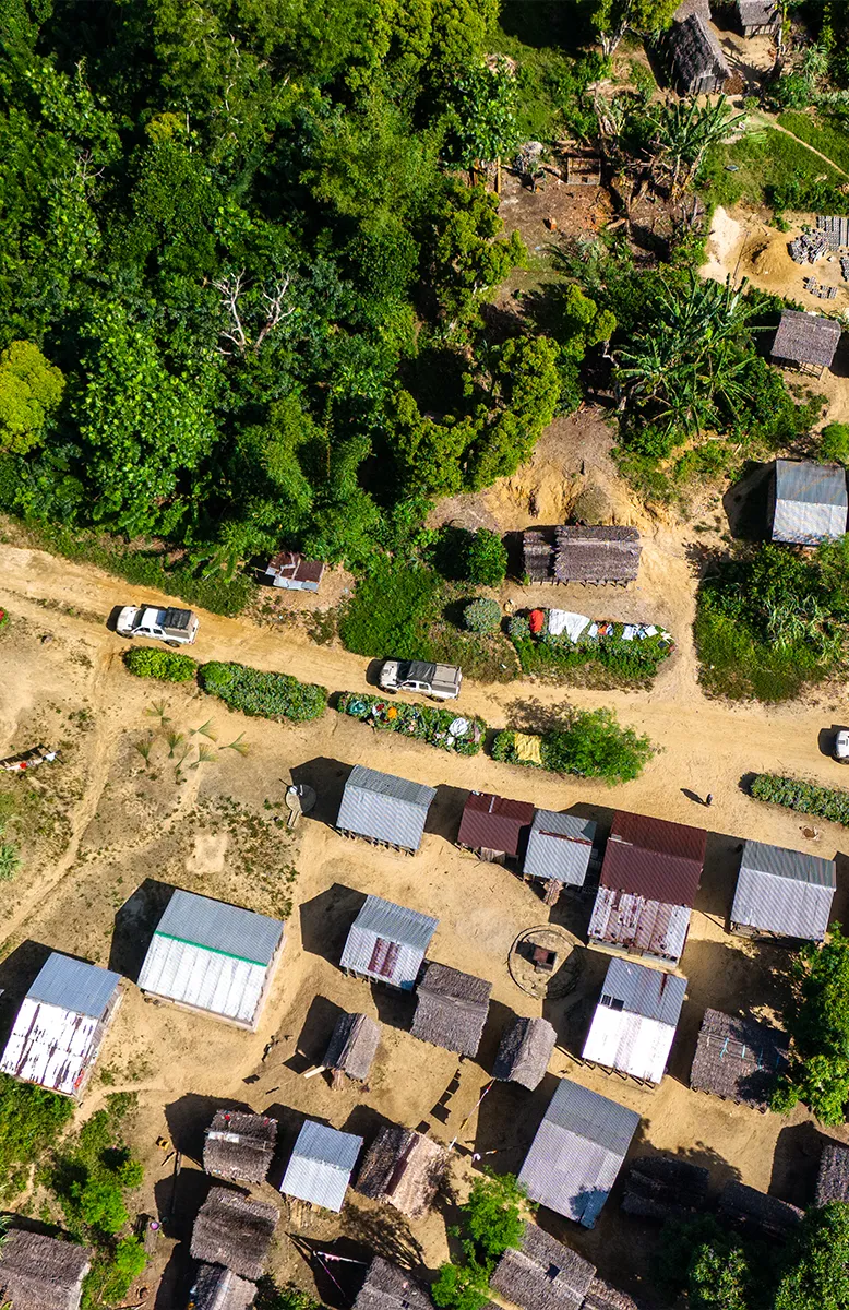 Coastal fishing village along Madagascar's RN5 narrow vanishing roads