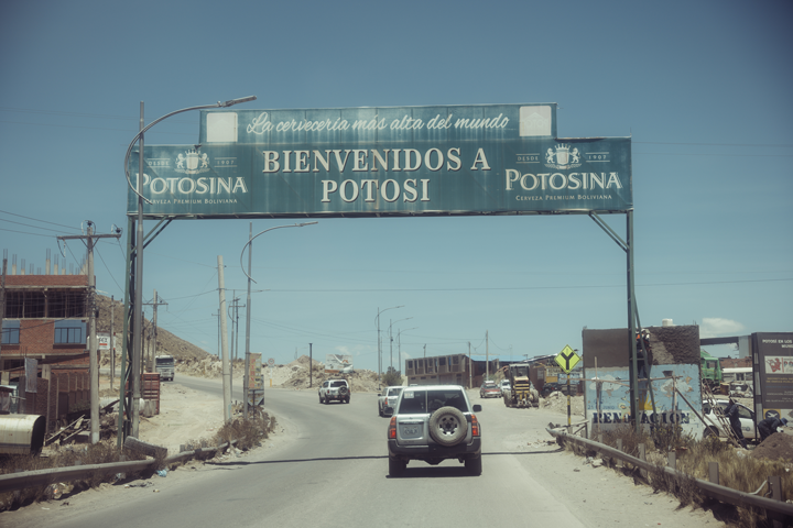 Potosi colonial city near the highlands silver mines, Andean Plateau Bolivia
