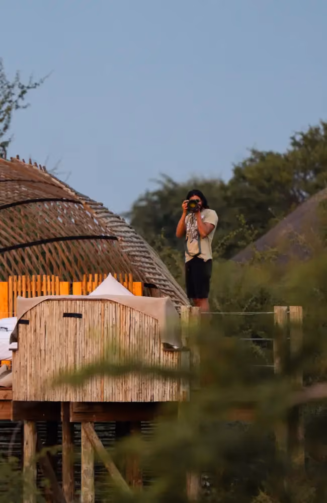 Luxury game lodge near the Central Kalahari, Great Kalahari Botswana