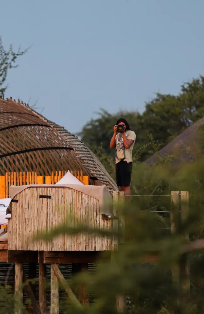 Luxury game lodge near the Central Kalahari, Great Kalahari Botswana