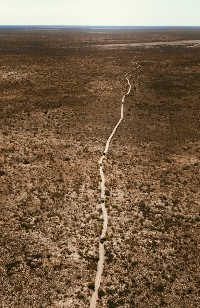 Desert to Makgadikgadi Salt Pans transition in remote Botswana, Great Kalahari