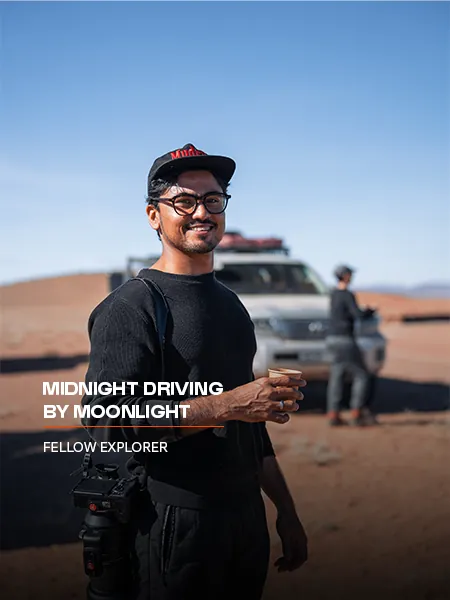 Cold Steppes explorer testimonial: Midnight driving by moonlight