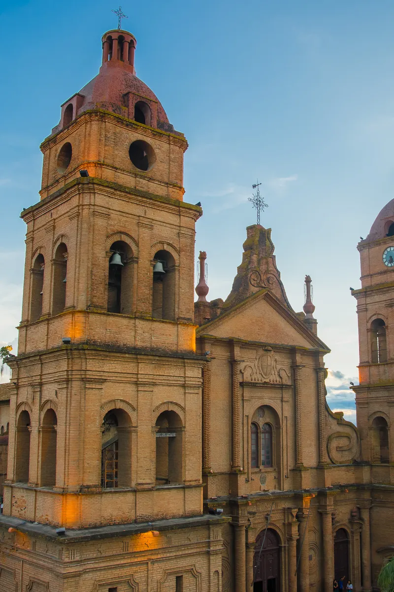 The cathedral of Santa Cruz de la Sierra on the main square, Bolivia