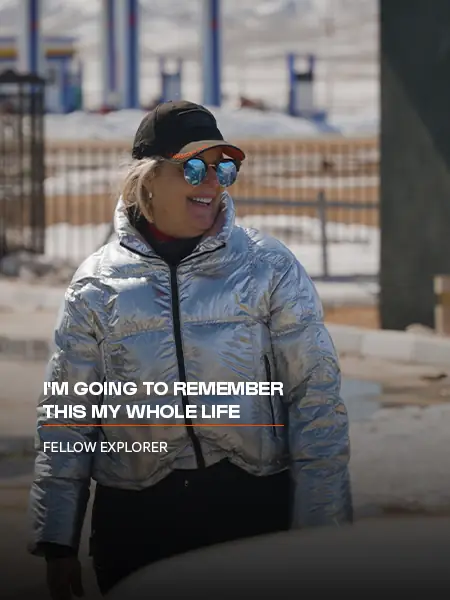 A fellow explorer on a Nomadic Road expedition: I'm going to remember this my whole life