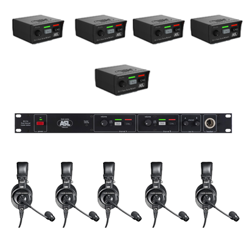 ASL Intercom Kit – BS216 + 5 BS15 + 5 BP HS1 Headsets
