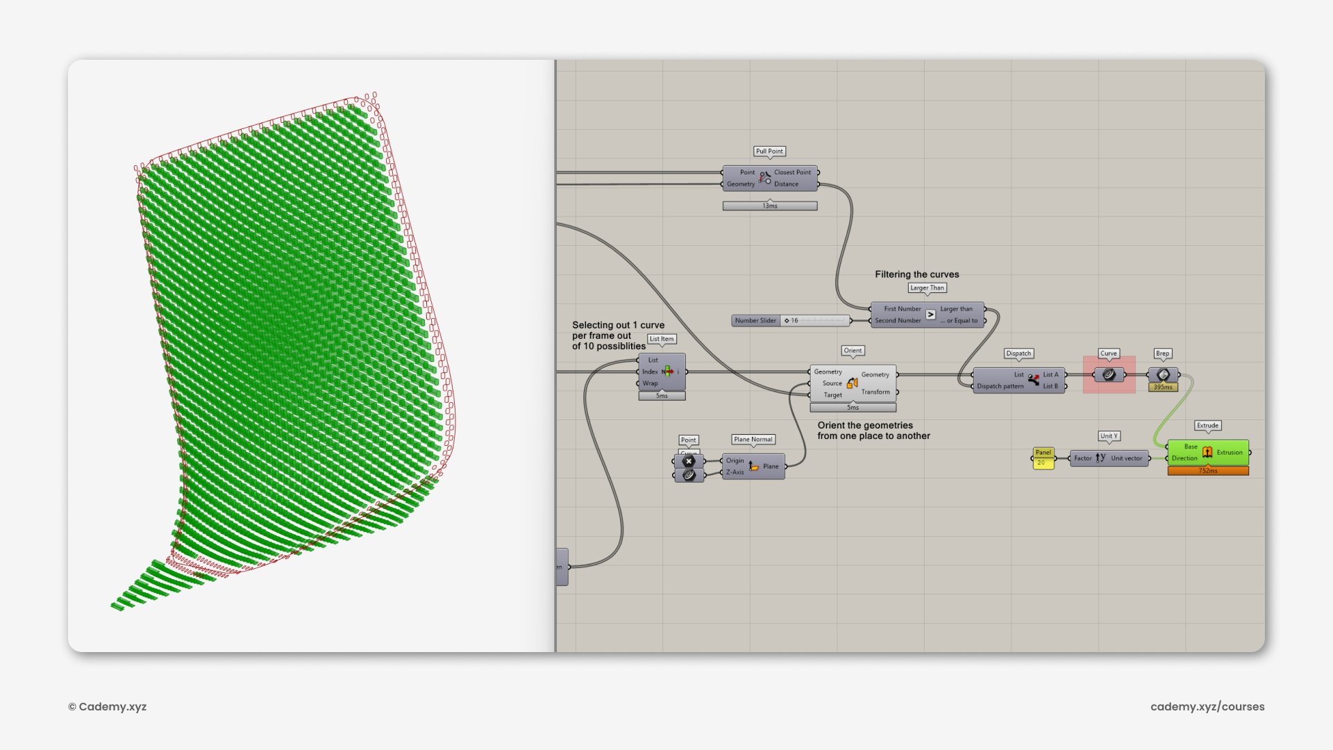 Herman Miller Verus Chair Webinar Rhinoceros 3D Grasshopper Parametric modeling course Cademy Creativemutation