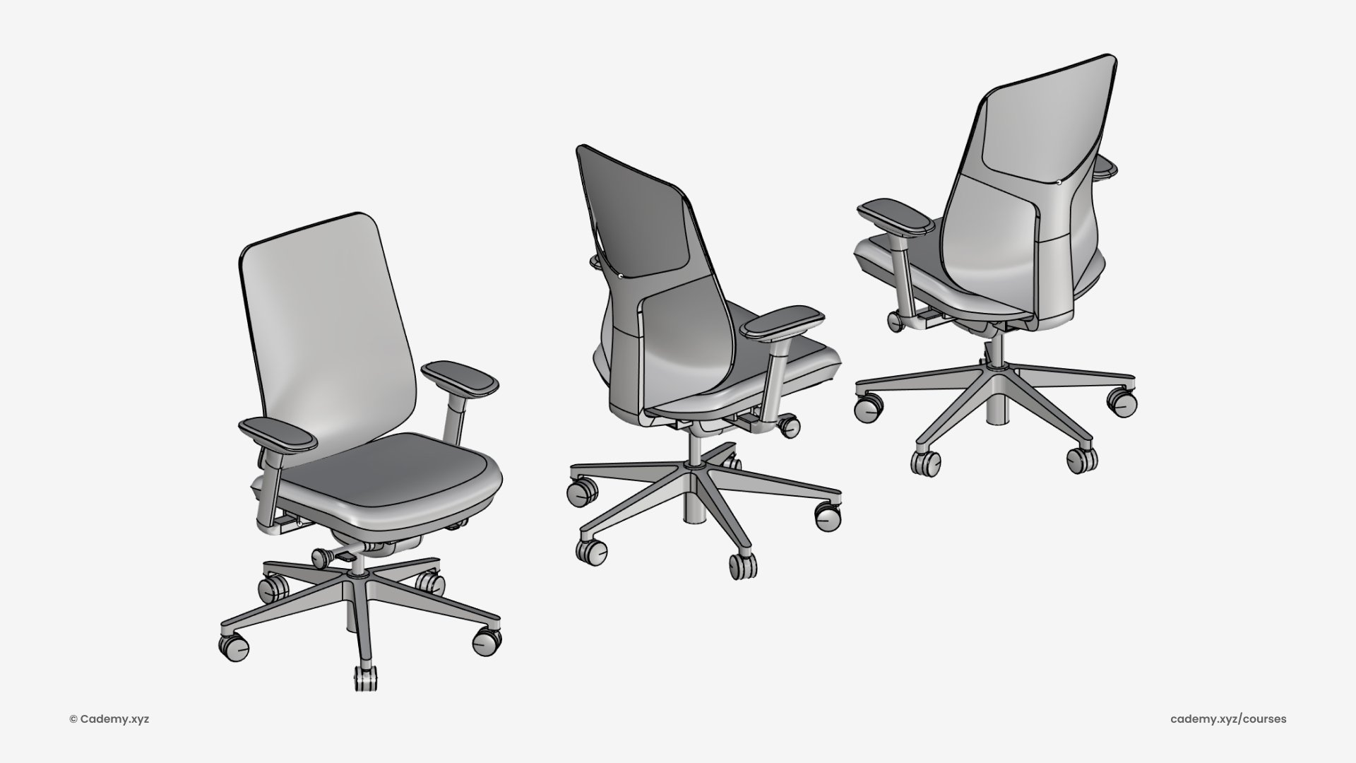 Herman Miller Verus Chair Webinar Rhinoceros 3D Grasshopper Parametric modeling course Cademy Creativemutation