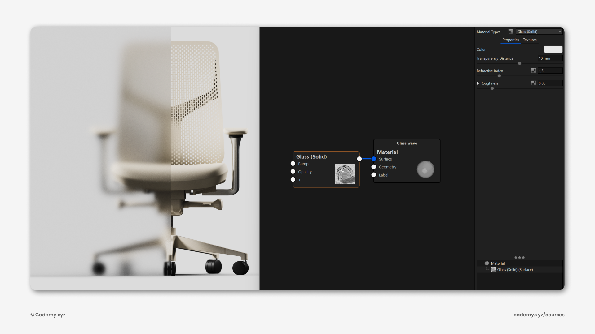 Herman Miller Verus Chair Webinar Rhinoceros 3D Grasshopper Keyshot rendering course Cademy Creativemutation