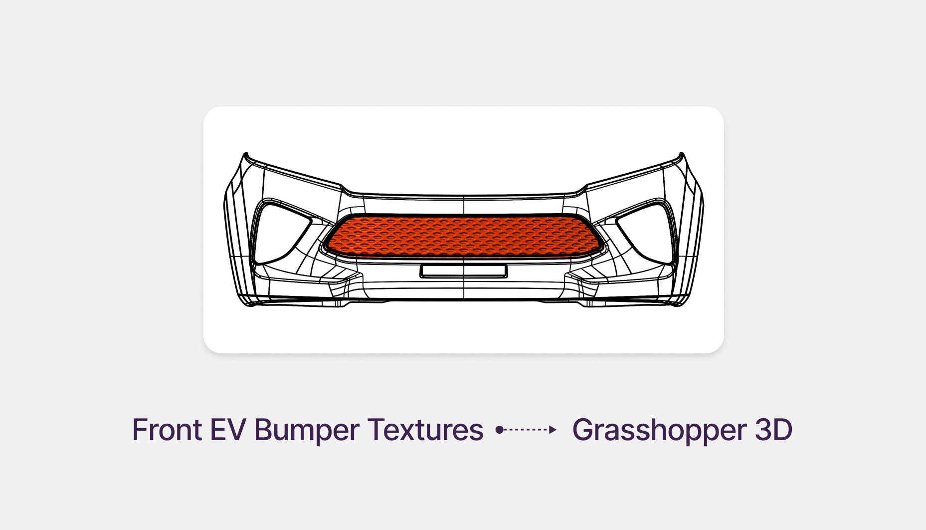 Car Front Bumper Parametric Textures in Rhinoceros Grasshopper 3D Tutorial