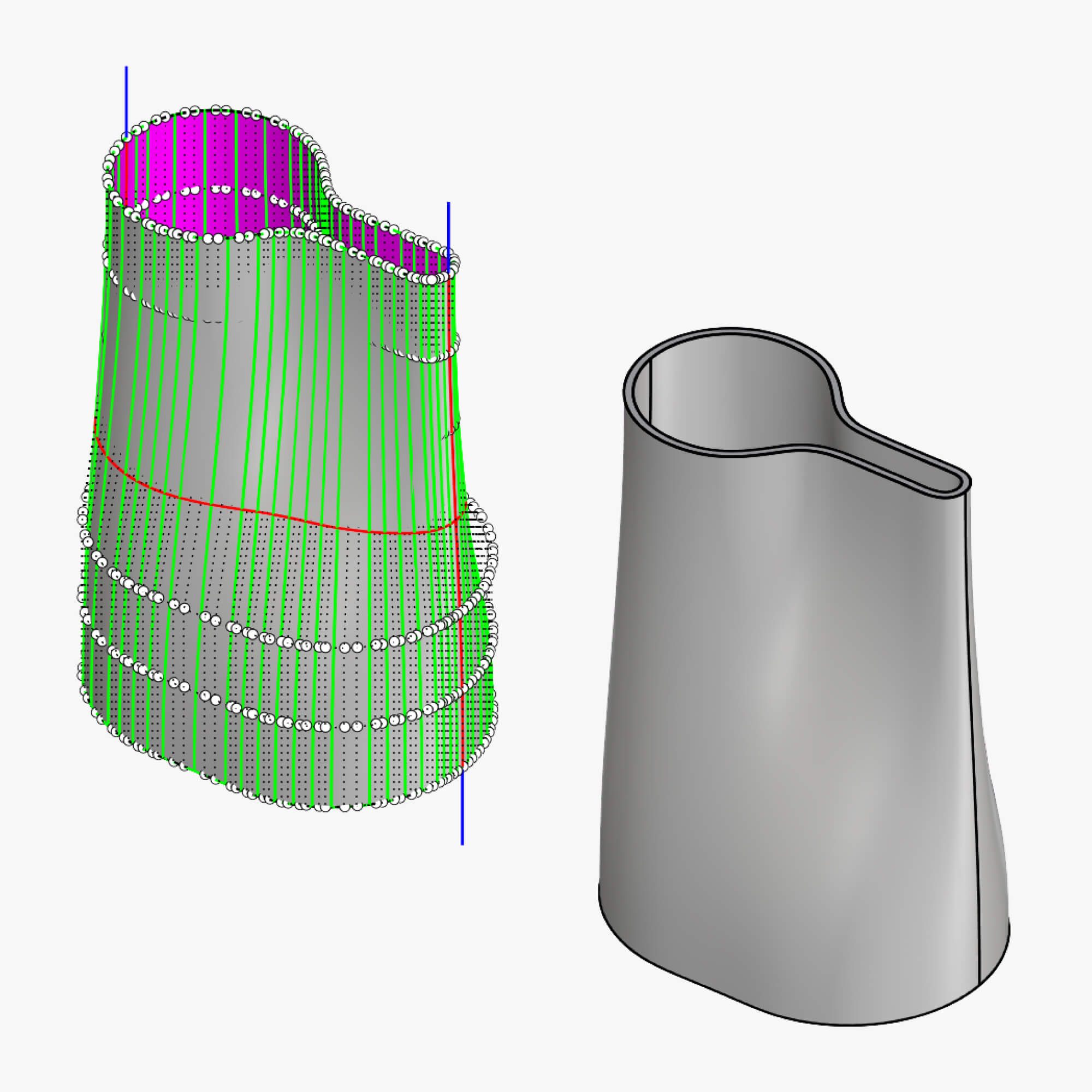 Rhino 3D online live course and training for industrial designers. Learn advanced NURBS, Mesh and SubD modeling in a professional workflow.