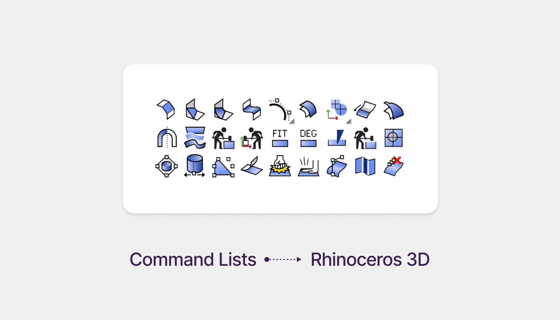 Rhino 3D Commands List: Create vs Edit