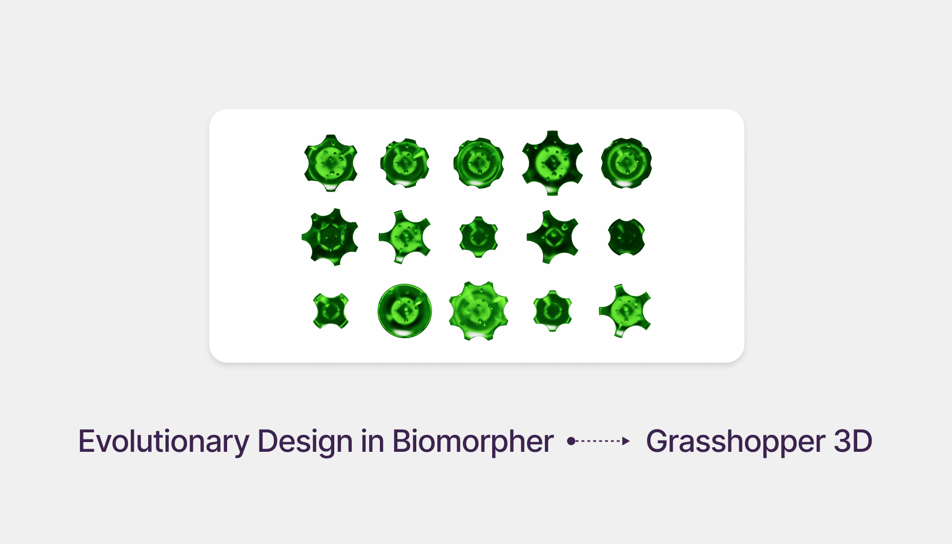 Evolutionary Design with Grasshopper & Biomorpher