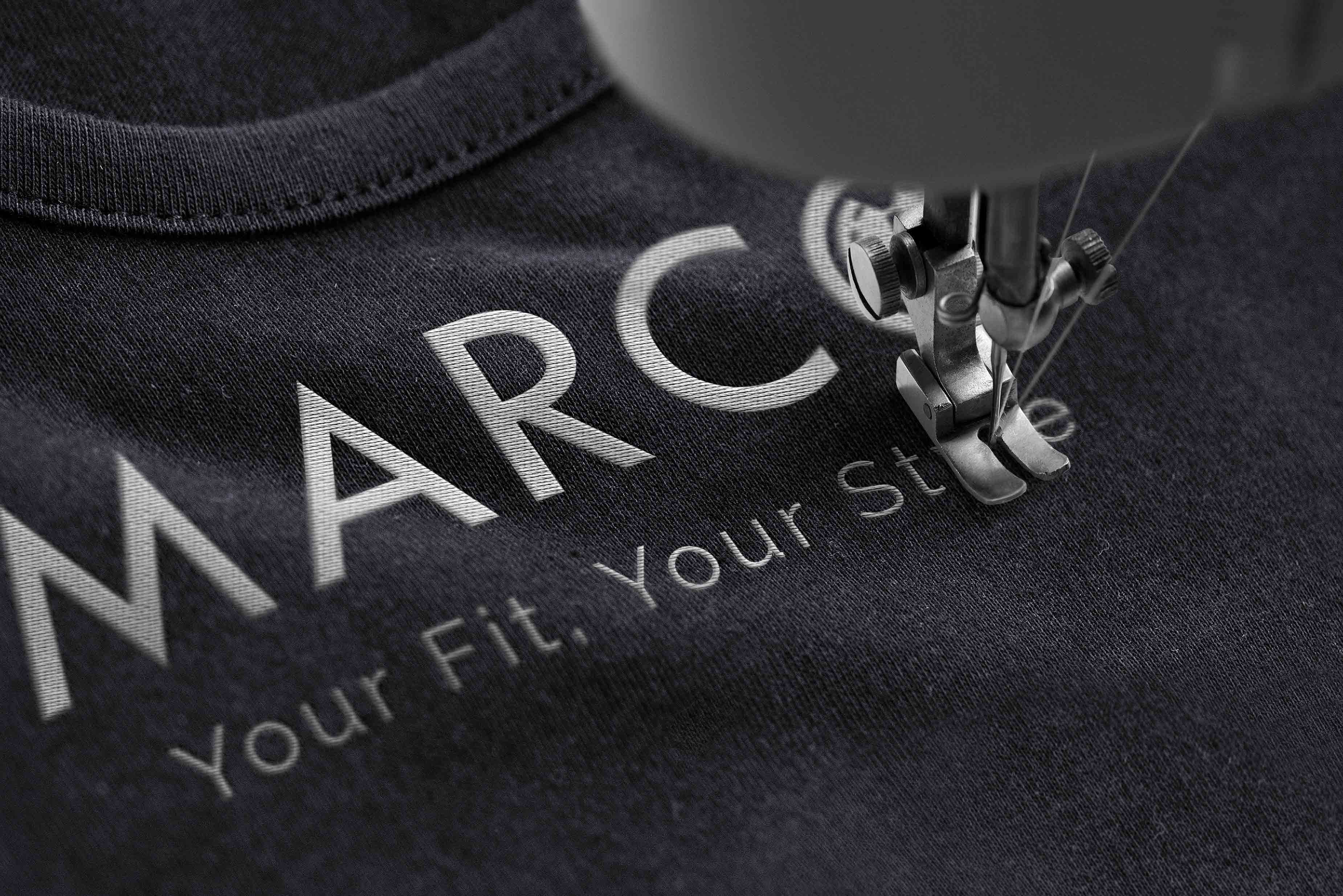 Marco logo design of premium luxury clothing brand branding design, branding.