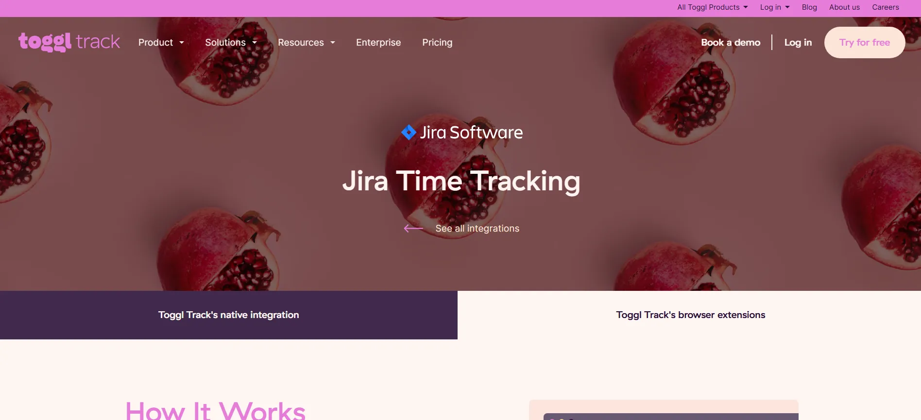 Toggl Track presents a clean interface for tracking and reporting work hours.