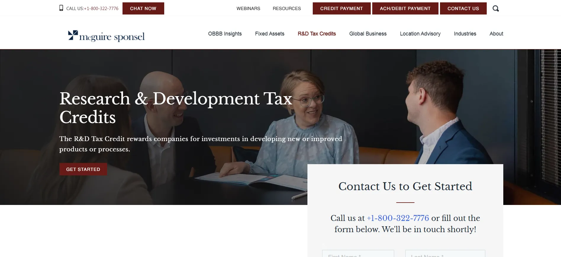 McGuire Sponsel providing R&D tax credit guidance for businesses.