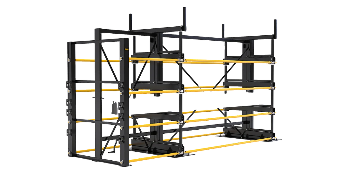 Big Game Steel Outrigger tube storage system