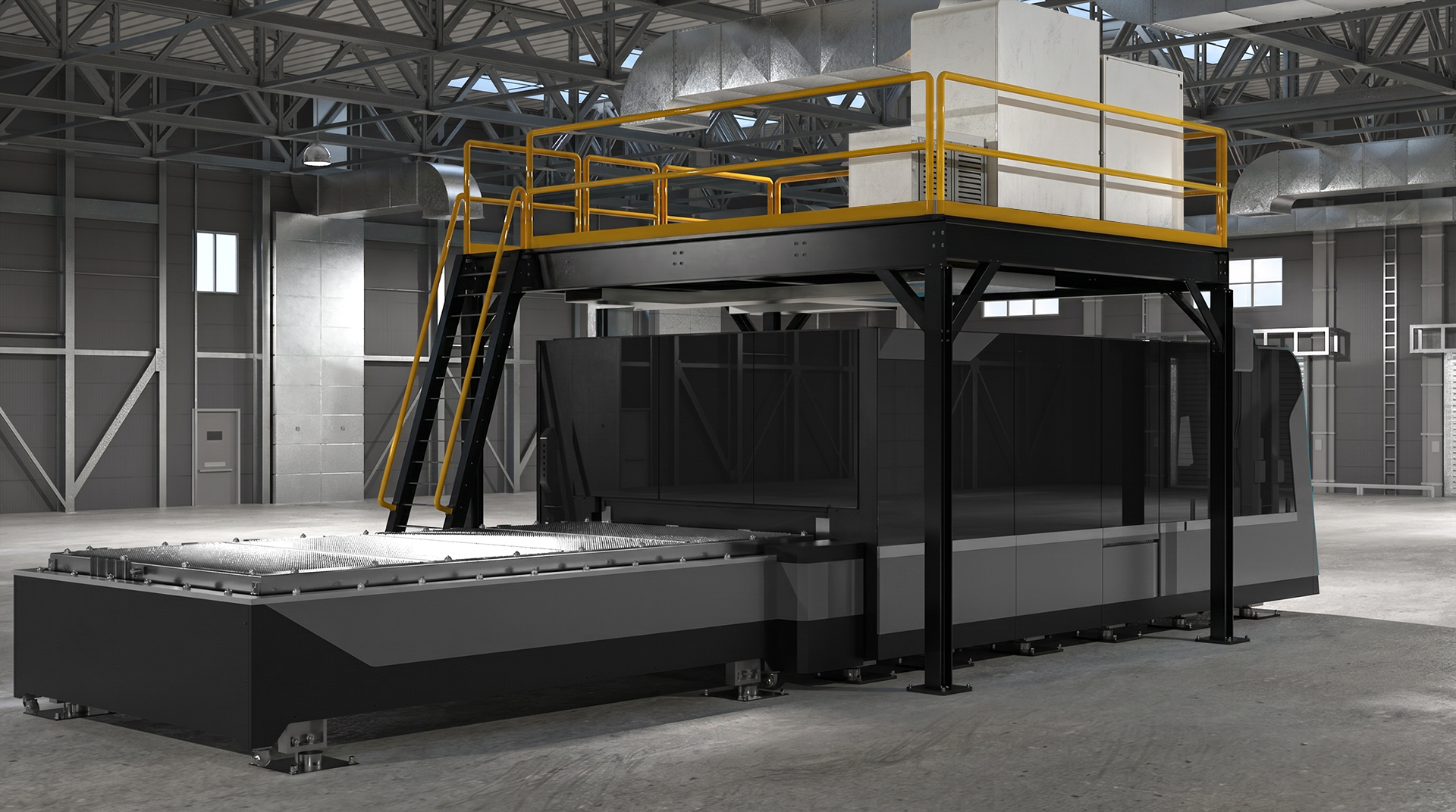Big Game Steel laser mezzanine