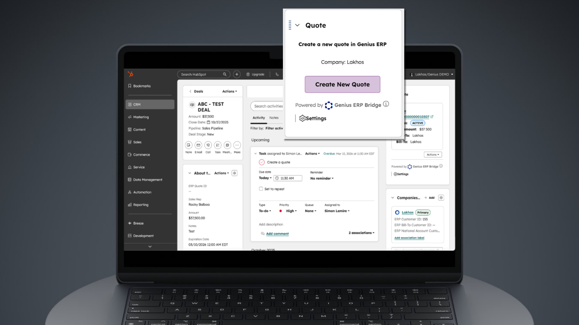 GeniusERP_CRMHubSpot