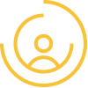 This is a simple line drawing of a person in the form of an icon graphic