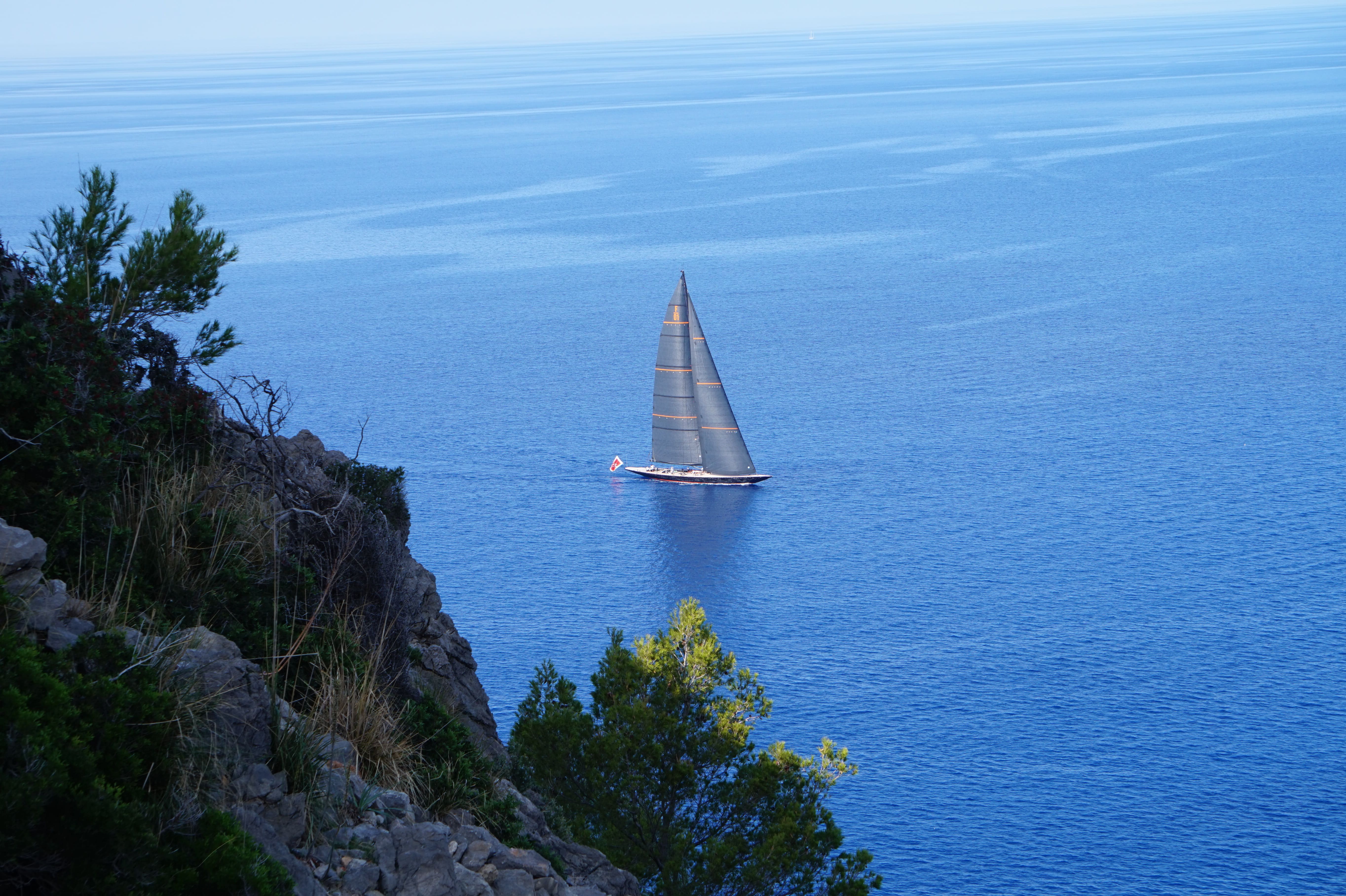sailing boat at sea