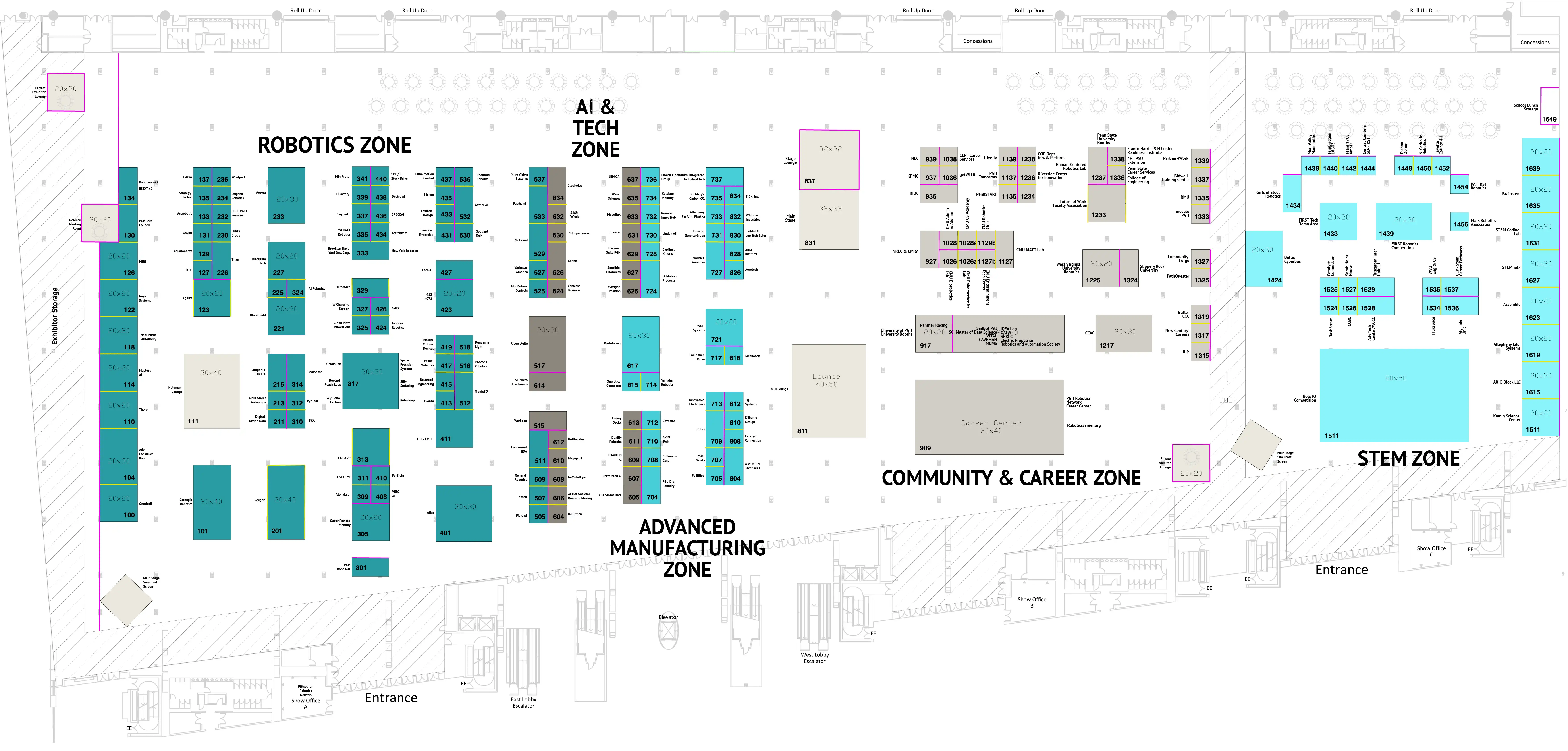 2025 RADD Exhibitor Map