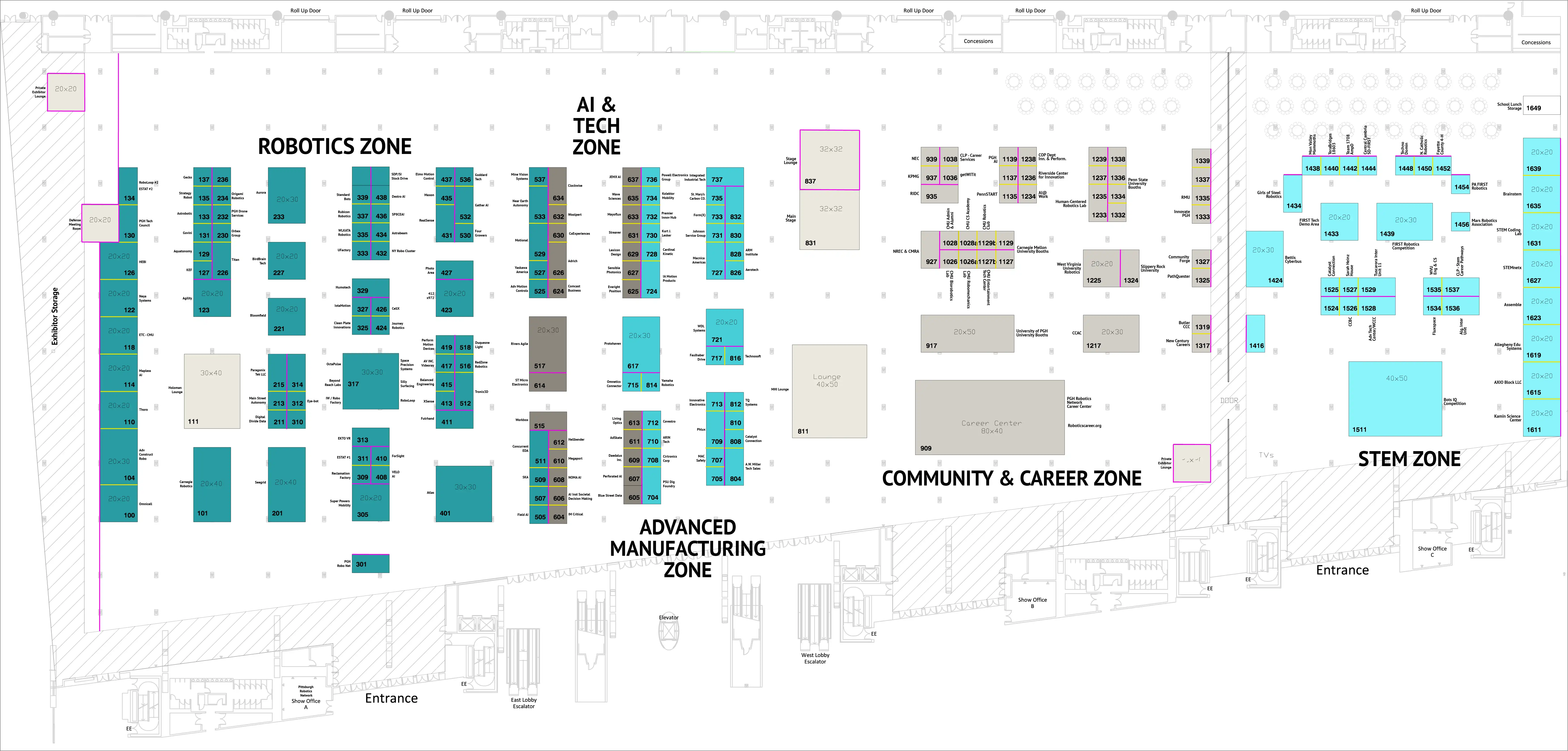 2025 RADD Exhibitor Map
