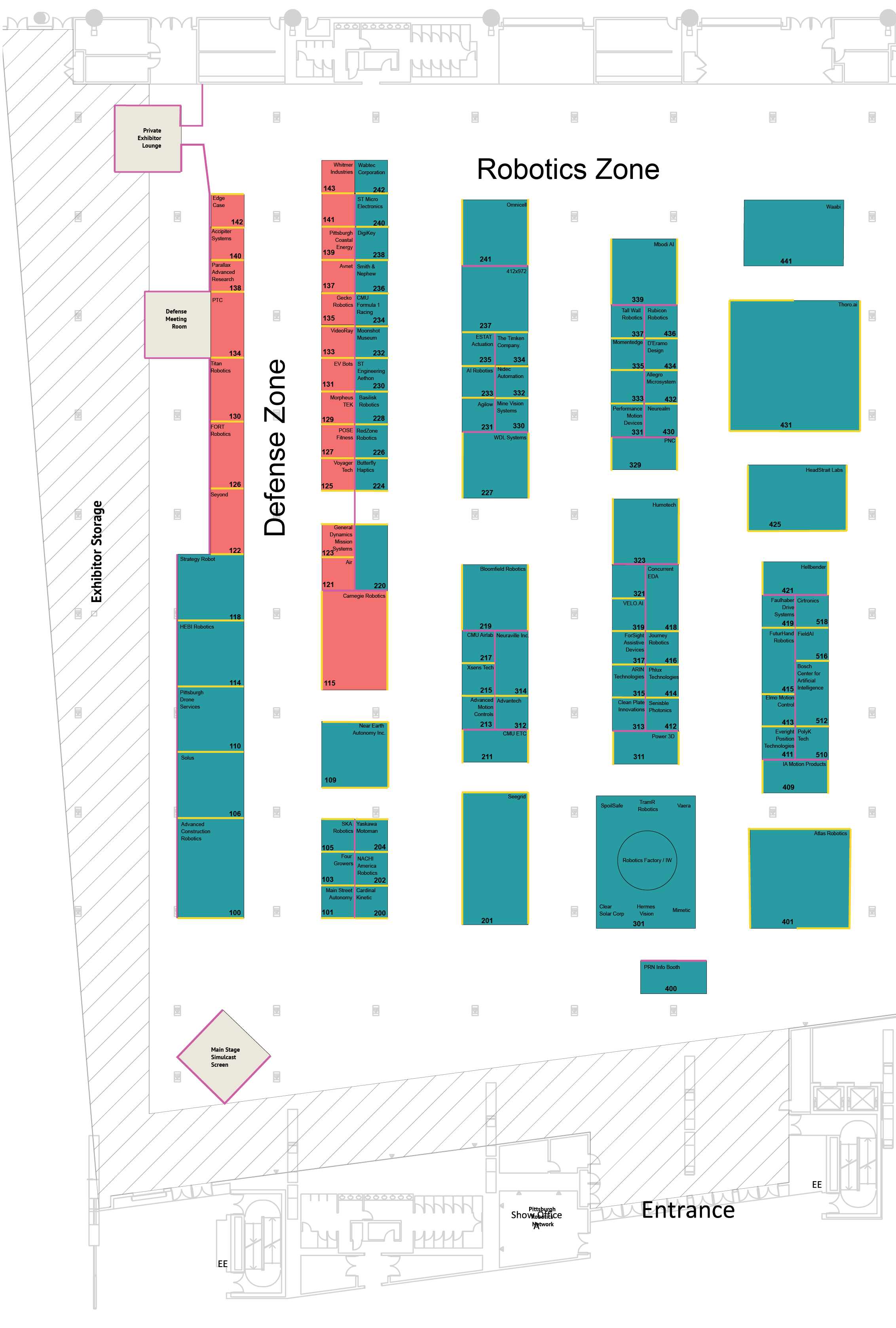 2026 RADD Exhibitor Map - Robotics