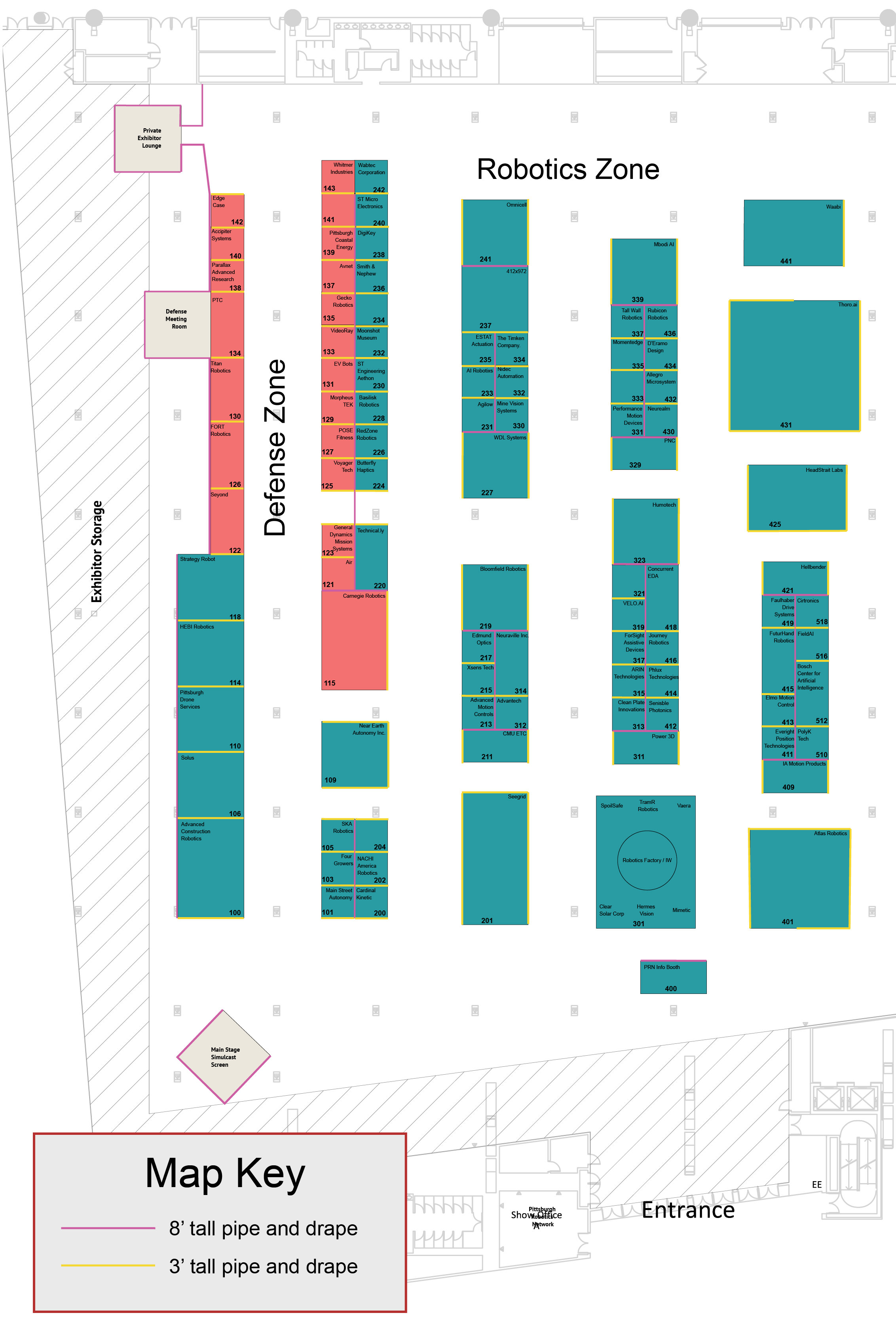 2026 RADD Exhibitor Map - Robotics