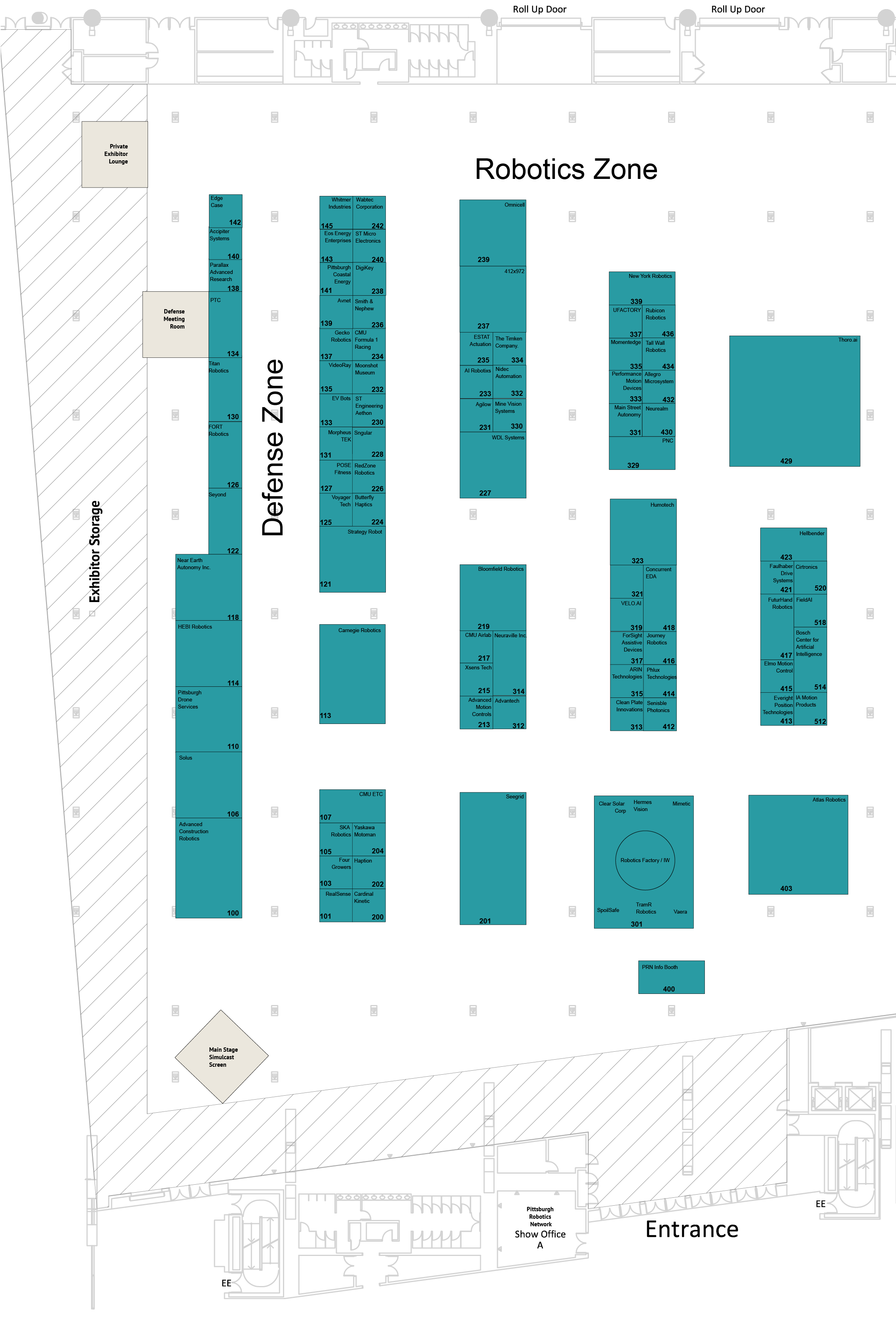 2026 RADD Exhibitor Map - Robotics