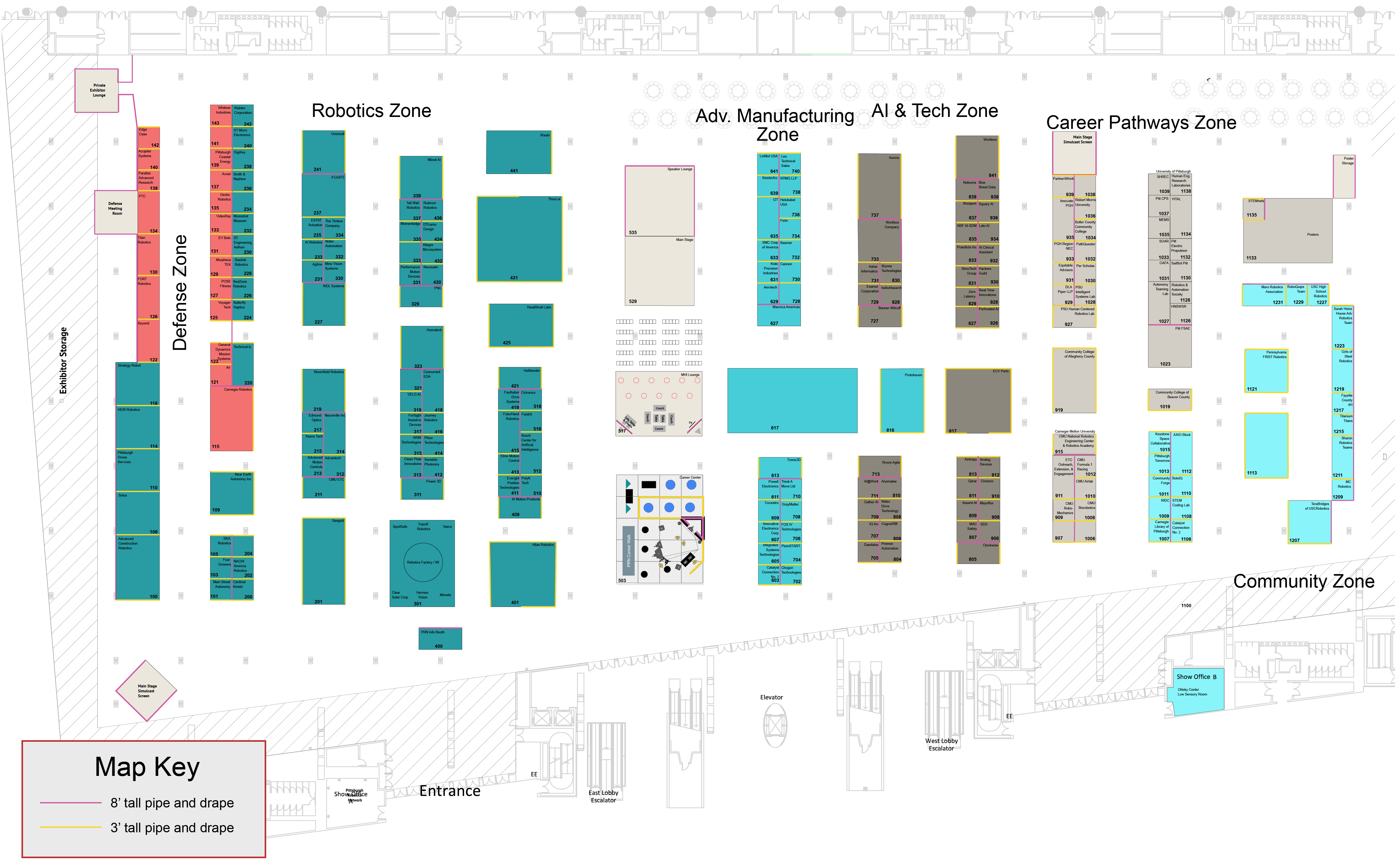 2026 RADD Exhibitor Map