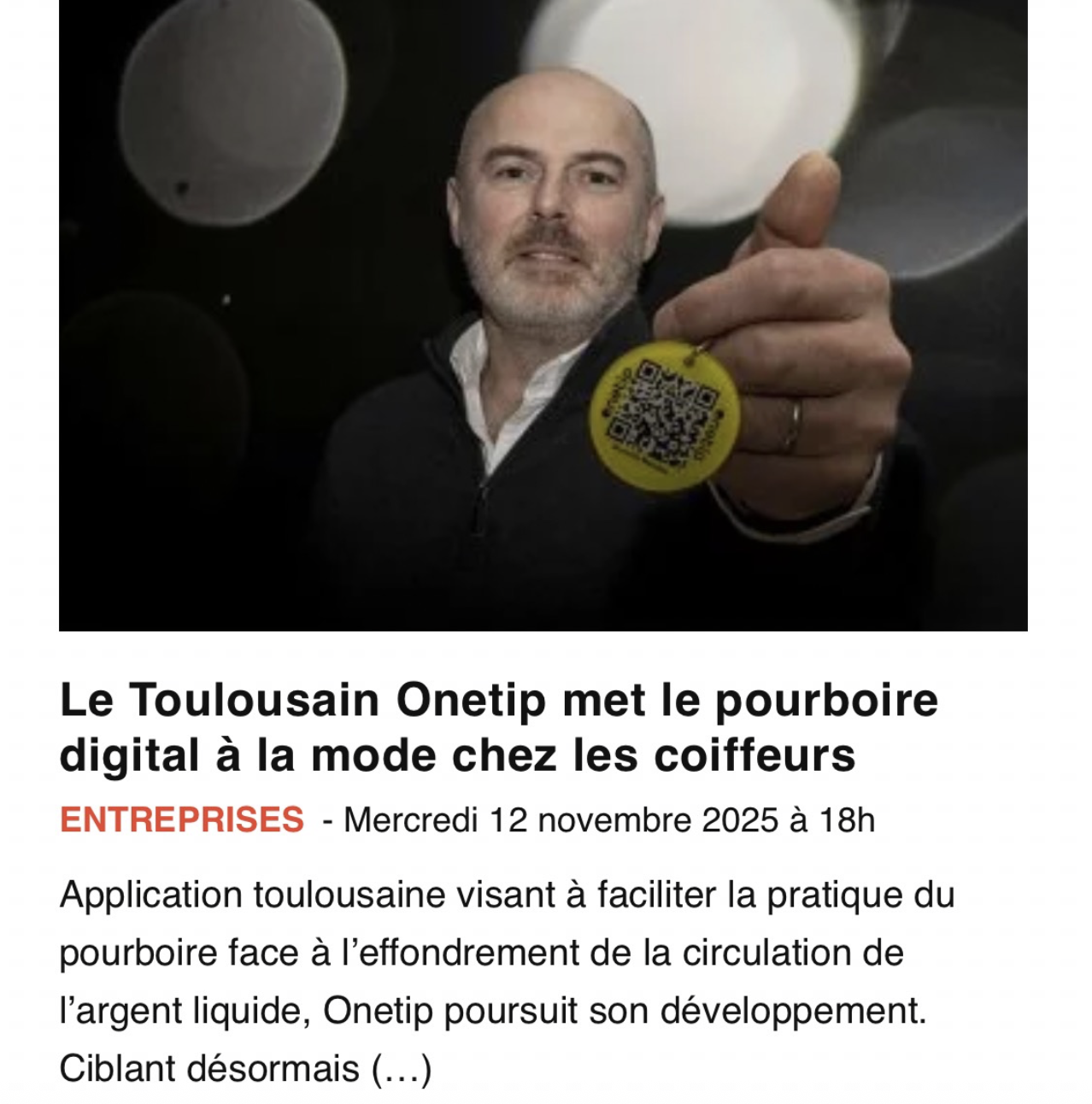 Onetip : quoi de neuf en novembre ?