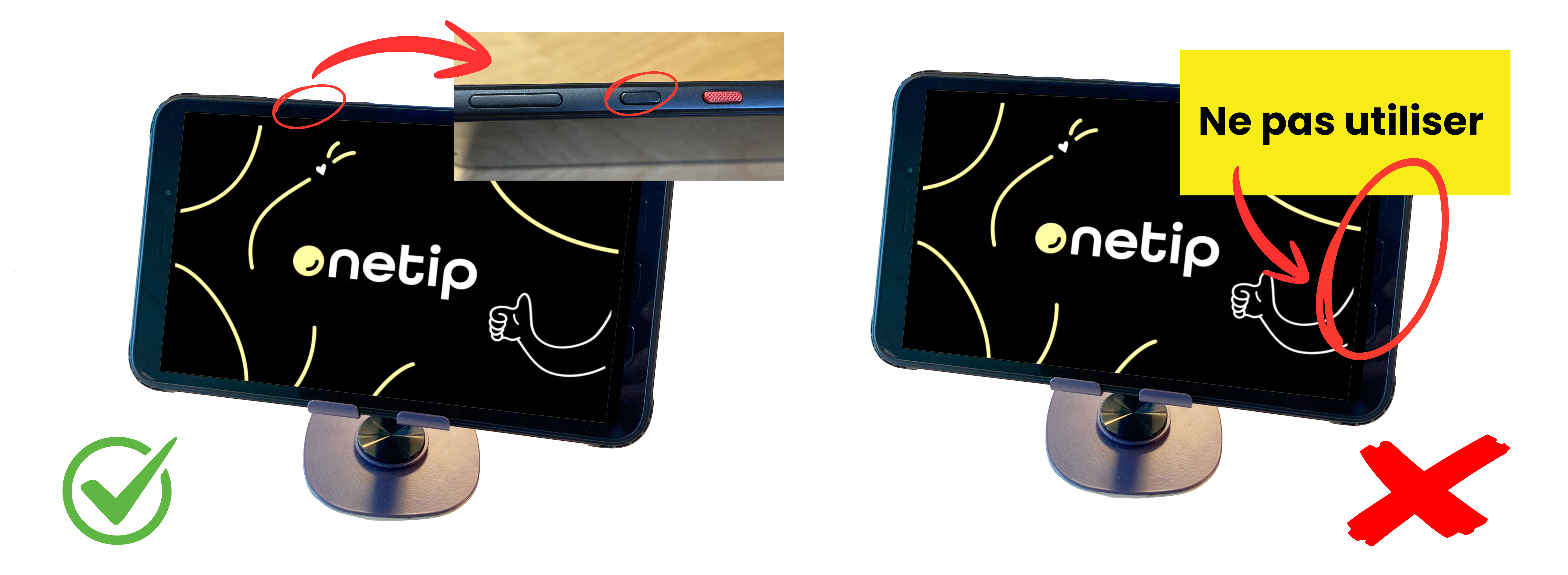 Votre tablette est  éteinte ?