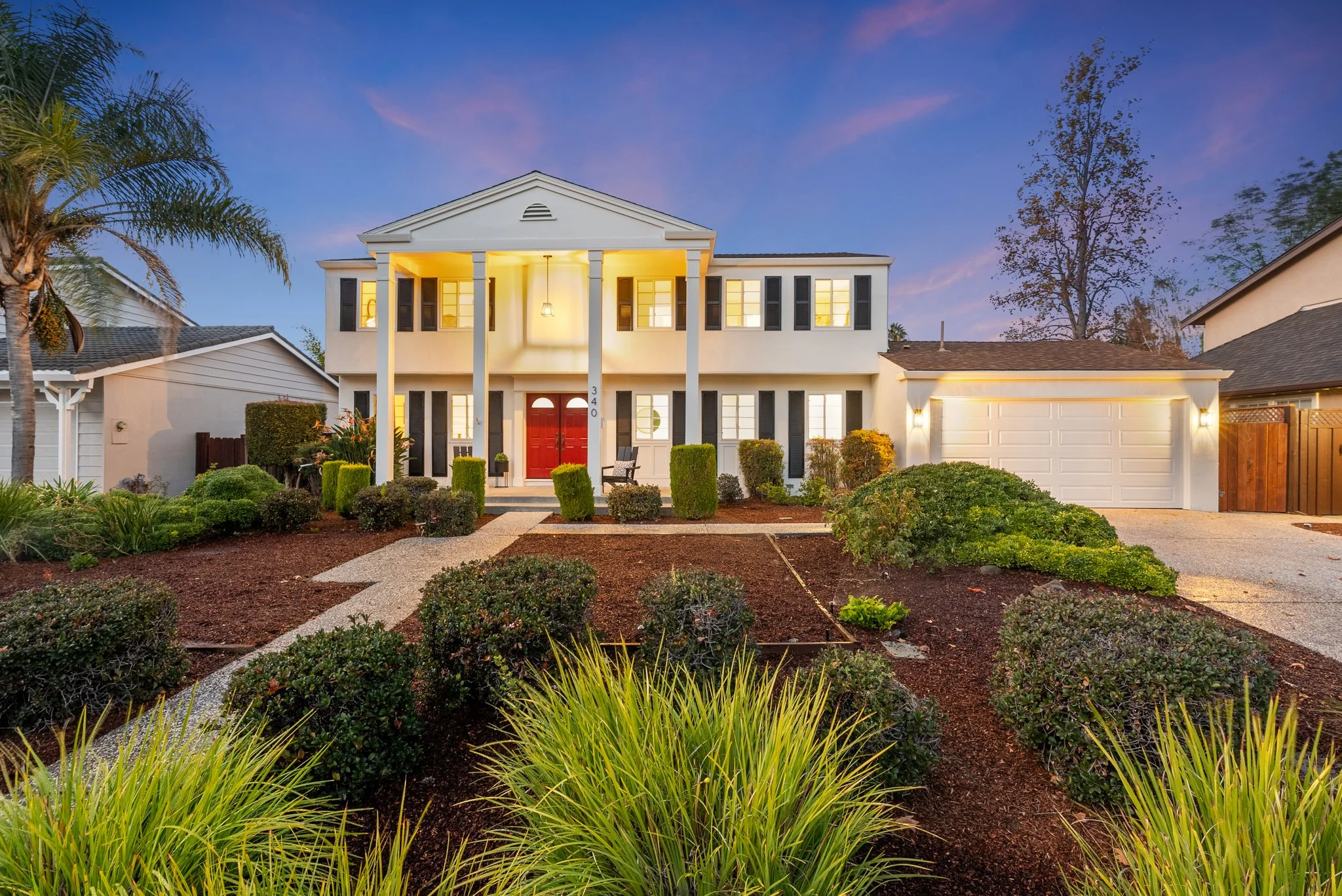 A single-family home on a quiet residential street in Mountain View, California