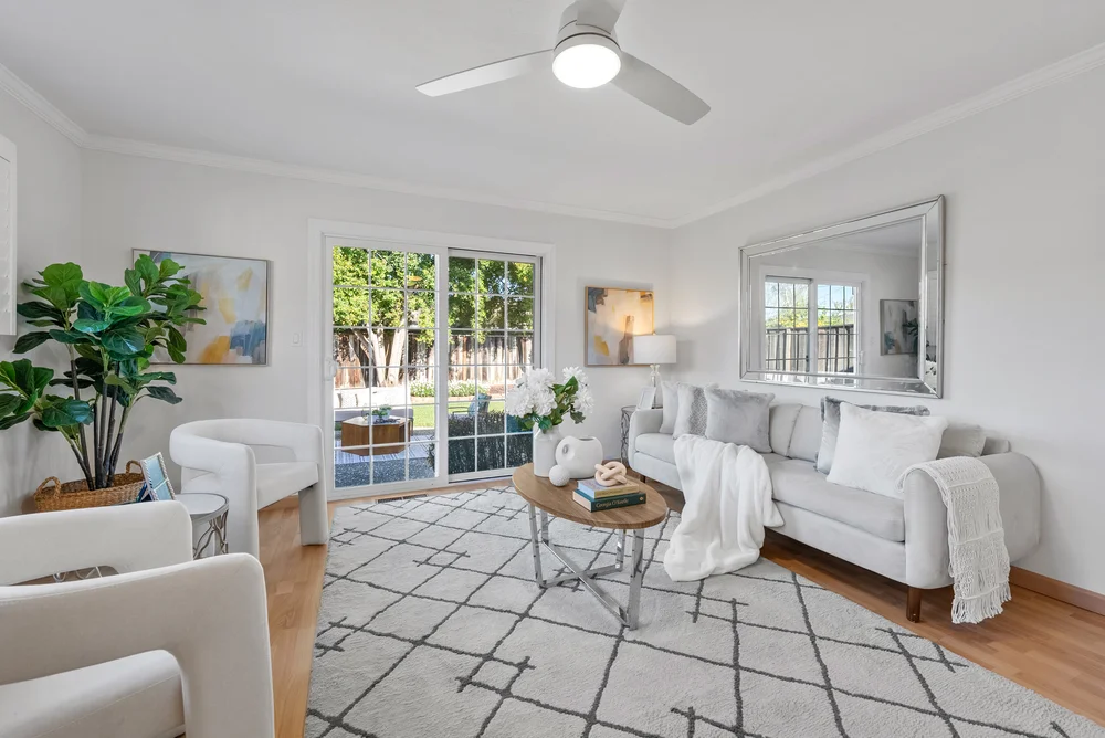 Updated interior of the West San Jose home after preparation