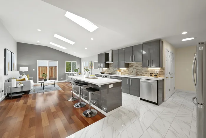 Updated kitchen in the Cupertino home