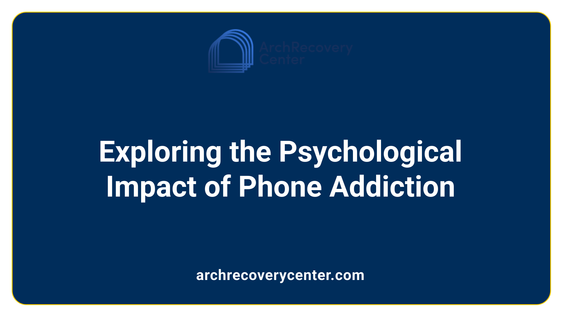 Exploring the Psychological Impact of Phone Addiction