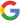 Google logo in four colors: blue, red, yellow, and green.
