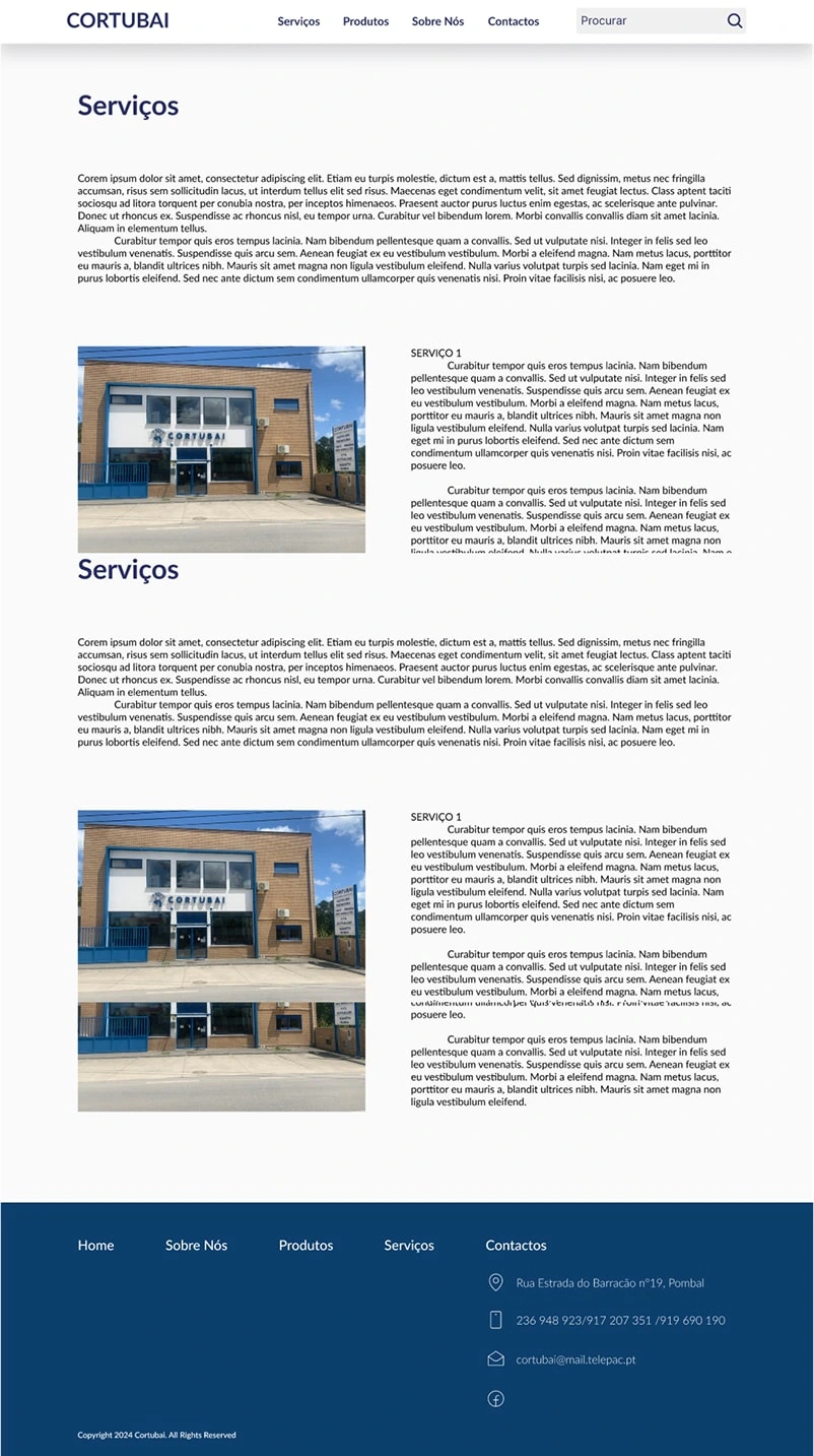 Services Figma Mockup