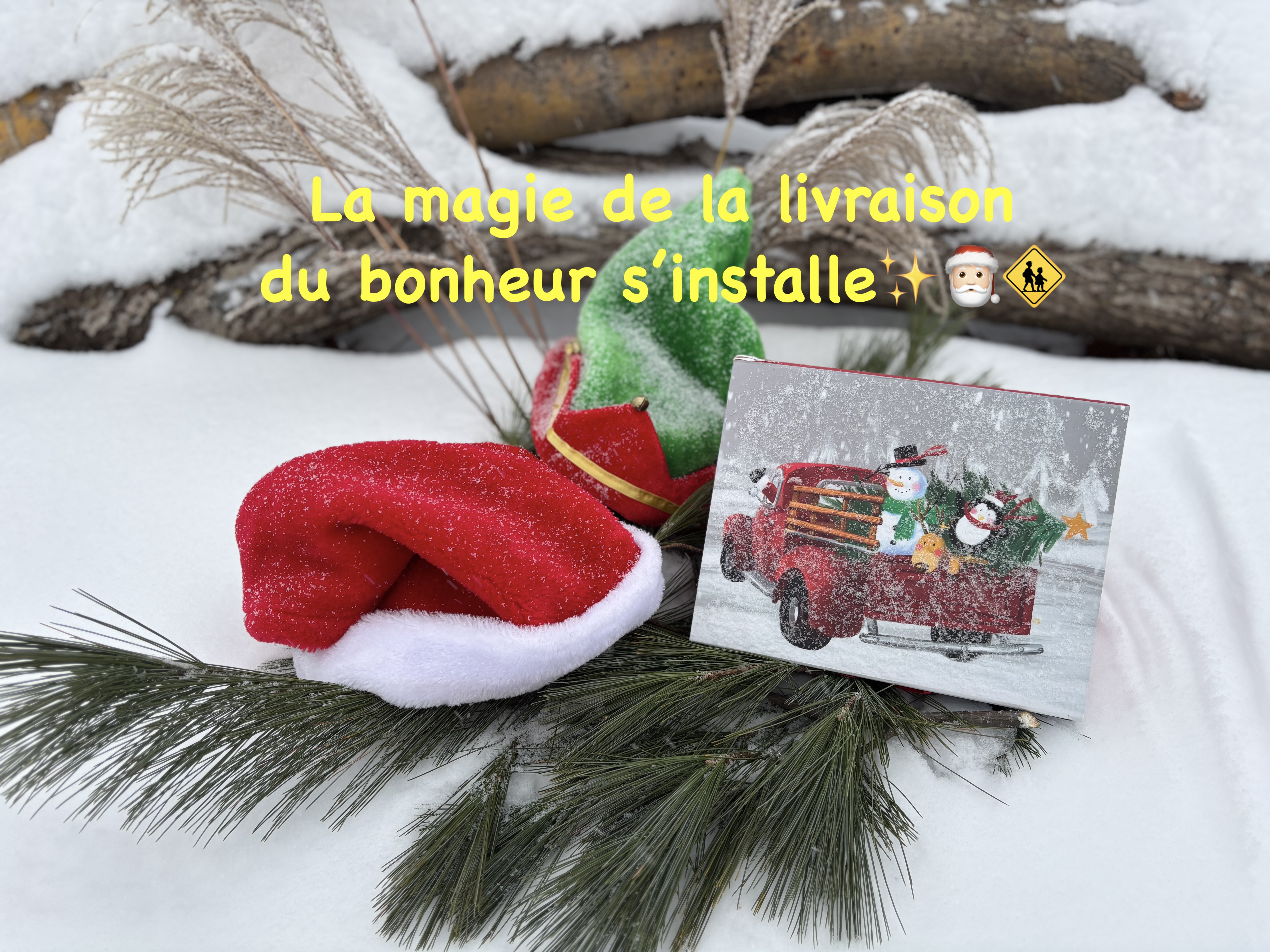 La magie de la livraison du bonheur s'installe.