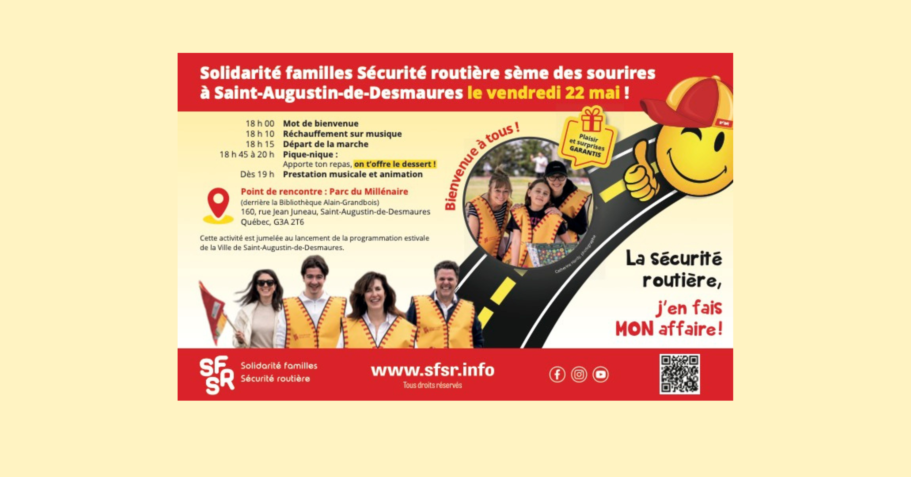 La marche de la sécurité routière, projet intergénérationnel - 2e édition