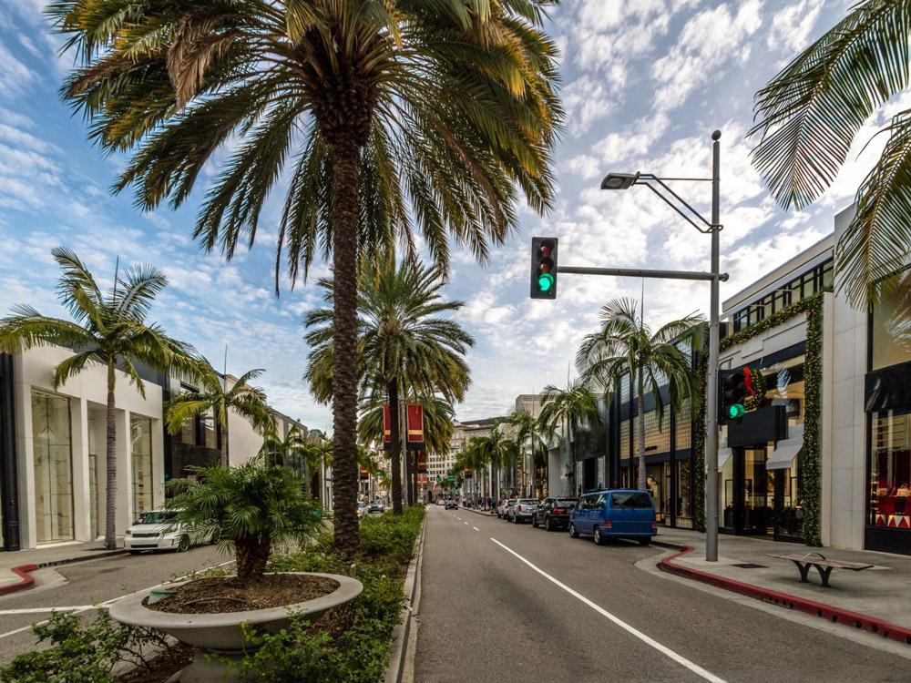A view of Rodeo Drive in L.A.