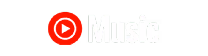 YouTube Music logo with a red play button icon and the word Music.