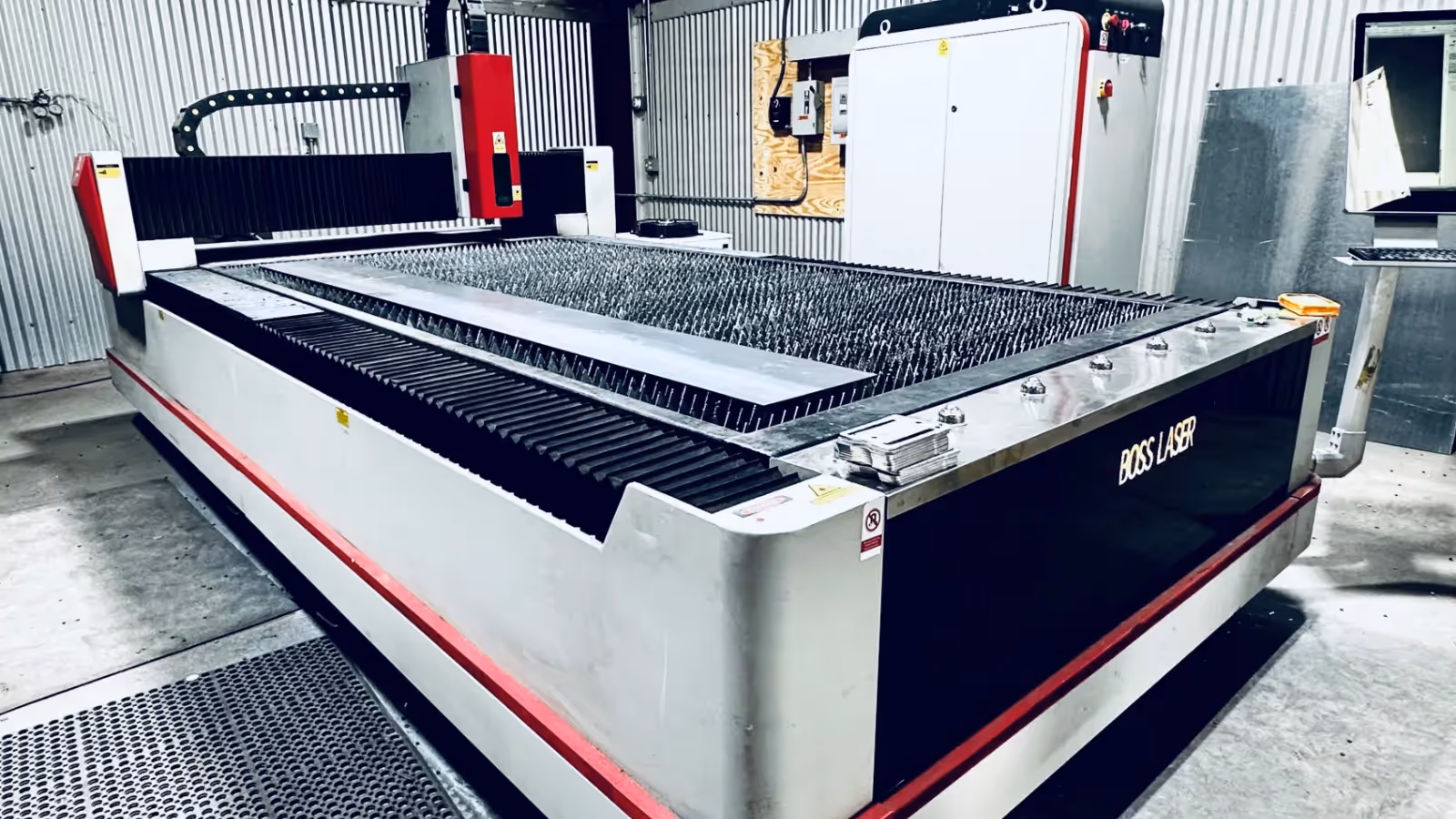 High-Volume CNC Laser Cutting with Boss Fiber Laser